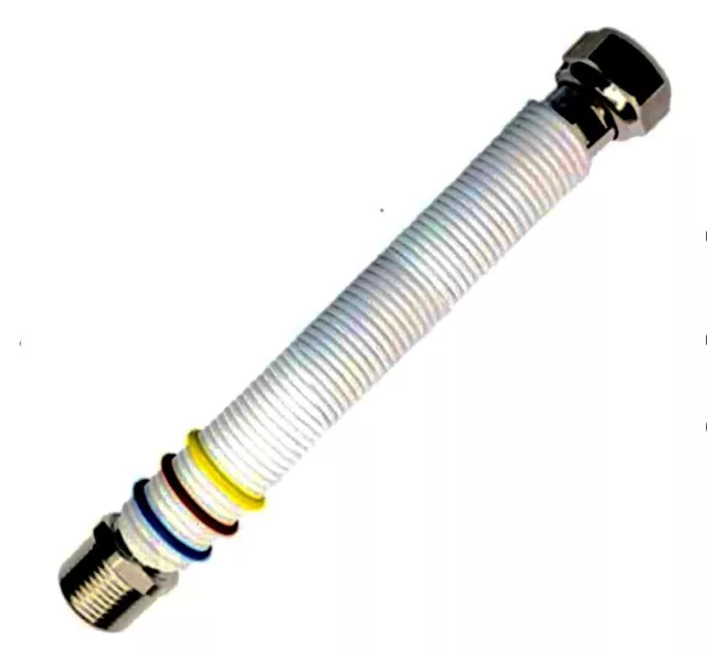 Tubo Estensibile In Acciaio Inox 316L X Acqua  E Gas 1/2"-3/4" Mf Norma Uni11353