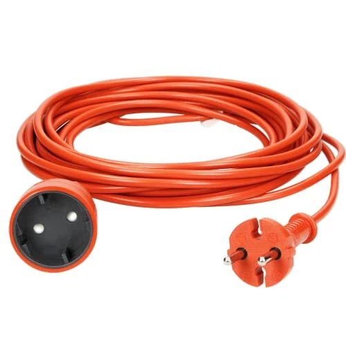 ORNO AE-13168 Rallonge Electrique de Jardin avec Une Prise en PVC Câble 2x1mm...