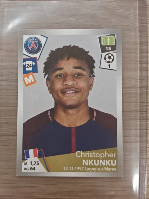 Autocollant Panini Nkunku/Pastore (RC) 2016-17 Noté PSA 10 - Carte De Collection Football