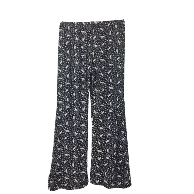 Womens Girls Summer Pants  Elasticated Long Plazoo Floral Print Trousers