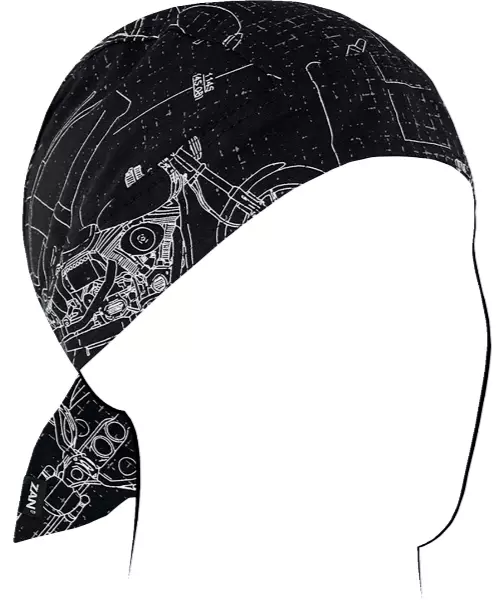 Zan Headgear Flydanna Cotton Head Wrap Moto Blueprint