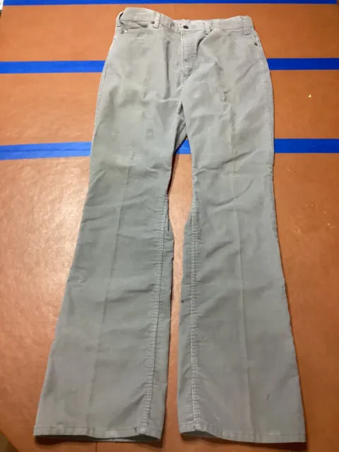 Vtg 80s Plain Pockets Bootcut Corduroy Pants Men’s 34x34 (Actual) JcPenney