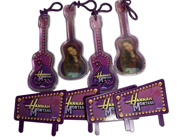 Hannah Montana Birthday Party Decor Favors 2005 ￼Guitar Bag Clips Cake Topper