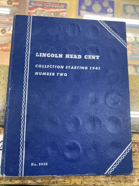 Complete LINCOLN Wheat CENT Penny COLLECTION Whitman ALBUM 1941-1958 pds SET