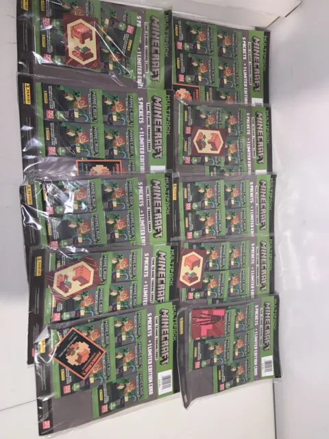 Minecraft TIME TO MINE HANDELSKARTEN Multipackungen x 10 neu versiegelt UVP £119,99