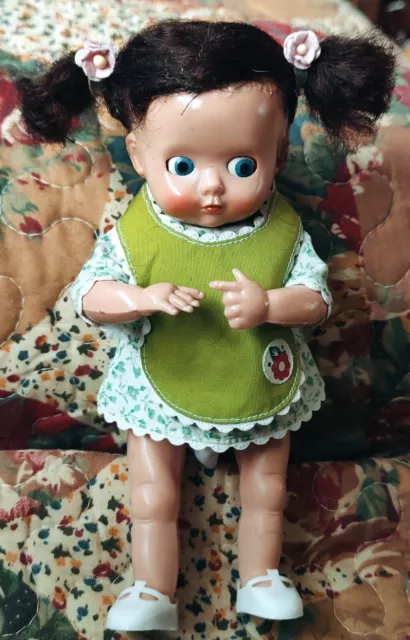 Vintage (1965) Small Plastic Doll  7" Tall