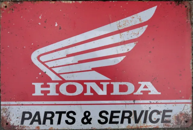 Honda Motorcycle Metal Garage Sign Wall Plaque Vintage Sign Mancave A4 Size