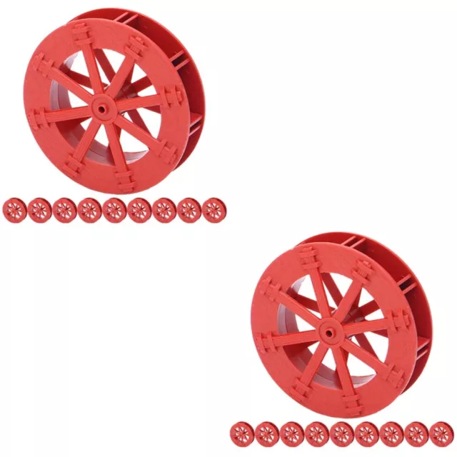 20 Pcs Water Fountain Part Artificial Rockery Rotation Wheels