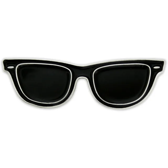 PinMart's Cute Black Sunglasses Trendy Enamel Lapel Pin