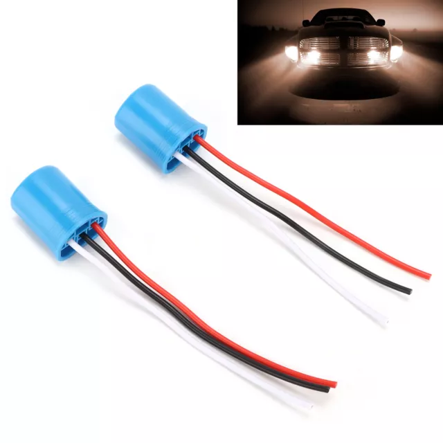 Car 2pcs Male Socket Wire Harness Connector Adapter Wiring Cable For Car