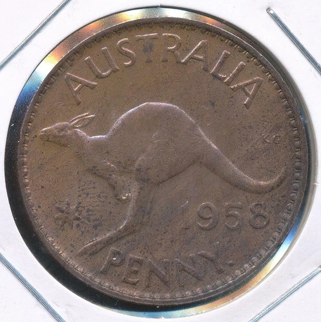 Australia 1958(p) One Penny 1d Elizabeth II - Uncirculated