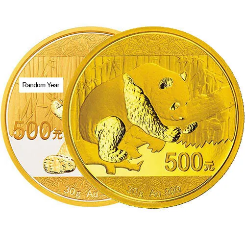 30 Gram Chinese Gold Panda Coin (Random Year, Unsealed)