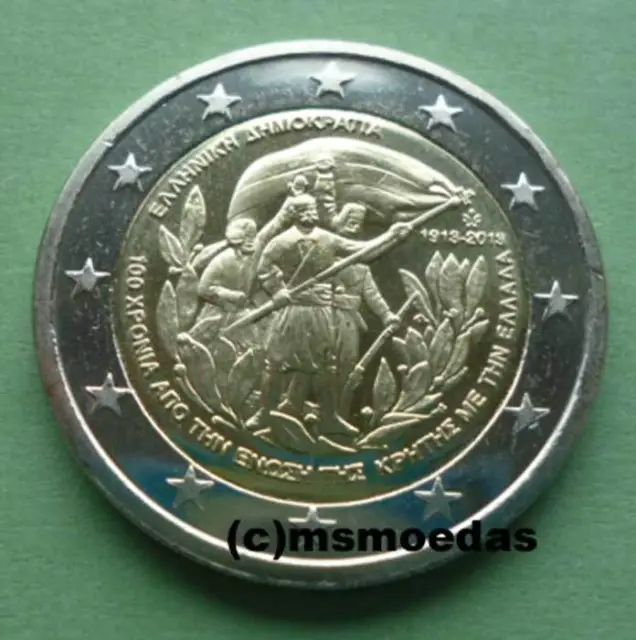 Griechenland 2 Euro 2013 Kreta Gedenkmünze Euromünze commemorative coin