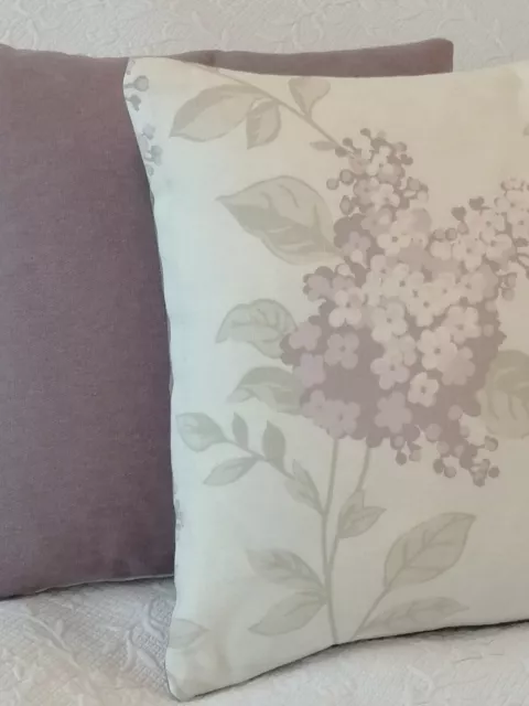 12" X 18" Cushion Cover in Laura Ashley Portland Lilac Amethyst Fabric