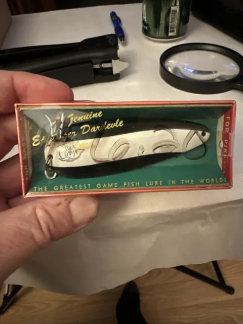 VINTAGE LOU EPPINGER DARDEVLE Spoon Fishing Lure #116 - Box Only** $14.99 -  PicClick