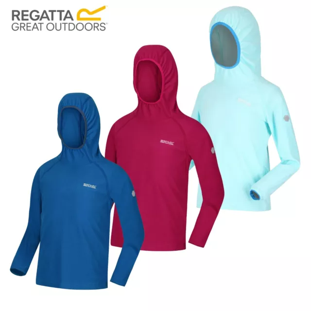 Regatta Loco Kids Boys Girls Hoodie Hooded Sweatshirt Jumper Top RRP £30