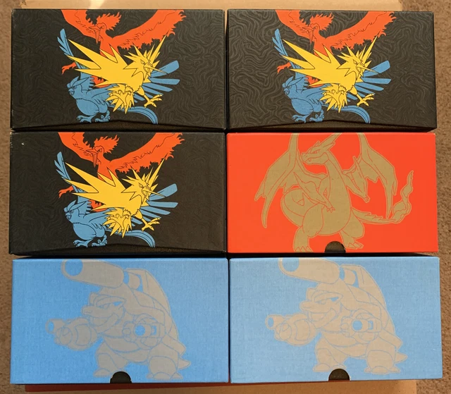 LOT OF (6) EMPTY ETB Elite Trainer Box POKÉMON Boxes GREAT Storage