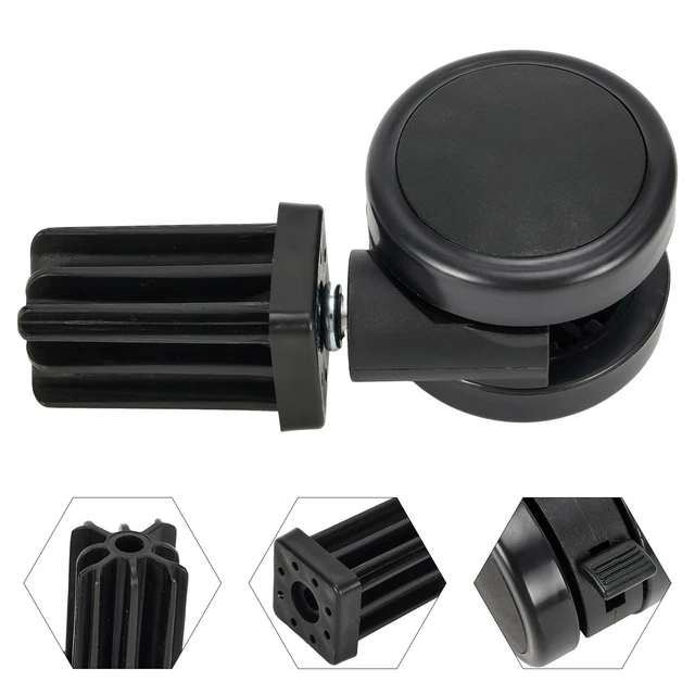 KIT RUOTE D125X40 IN GOMMA TERMOPLASTICA BLU 2 FISSE E 2 GIREVOLI - Foto 7