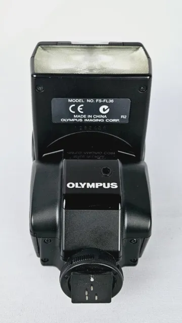 Olympus FL-36 Shoe Mount Electronic Digital Flash and Carry Pouch TESTED Works
