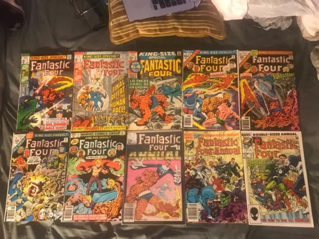18 Fantastic Four King Size Annuals Silver Bronze Copper & Modern Age Comic Lot