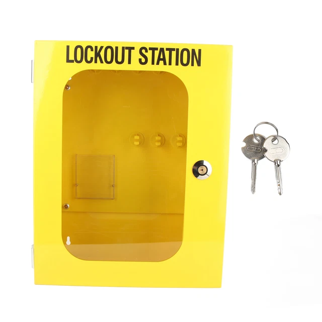 LOCKOUT STATION IRON Industrial Safety Multi Function Lockout Tagout ...