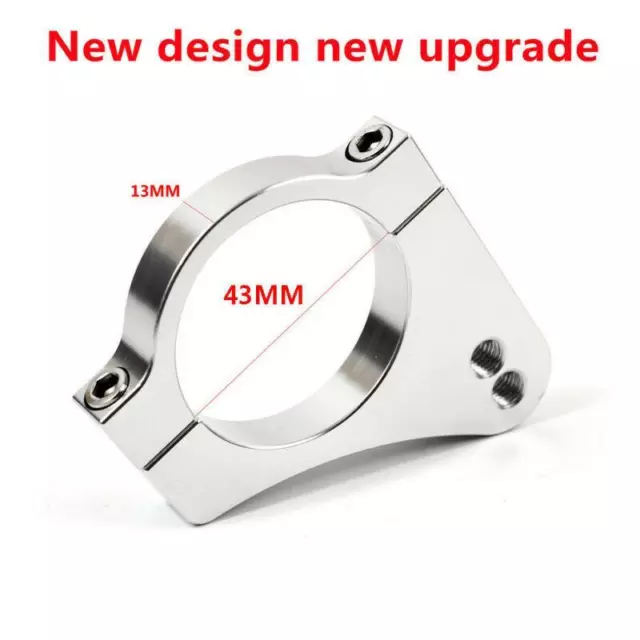 43mm Universal CNC Aluminium Motorcycle Steering Damper Fork Frame Clamp Bracket