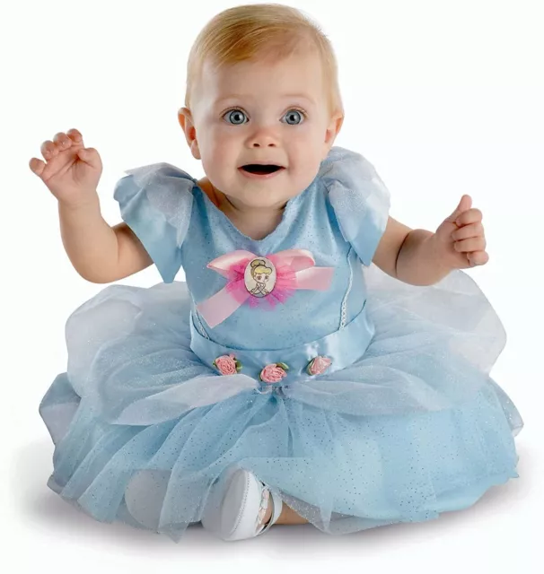 Disney Official Classic Cinderella Costume Infant, Baby Girl Princess Dress Size