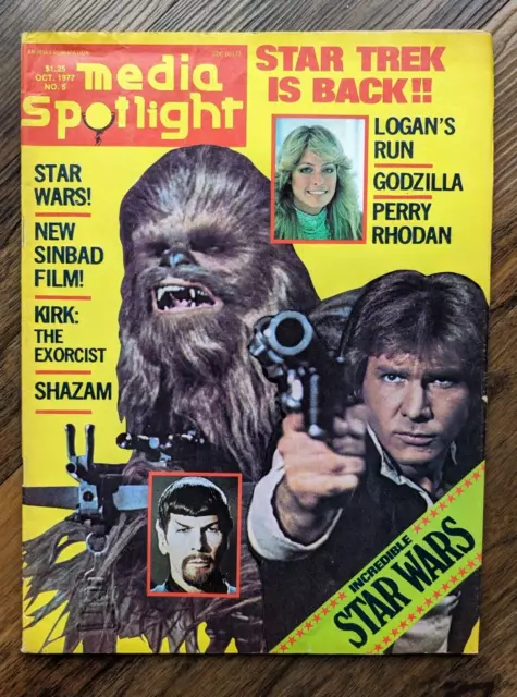 Media Spotlight Magazine No5 October 1977 Rare Star Wars -  FREE POST