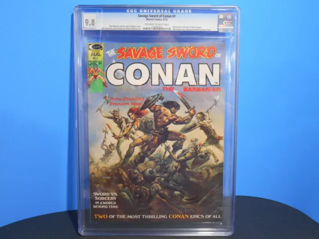 Savage Sword of Conan 1 CGC 9.8, Boris Cover Red Sonja Buscema Marvel 1974