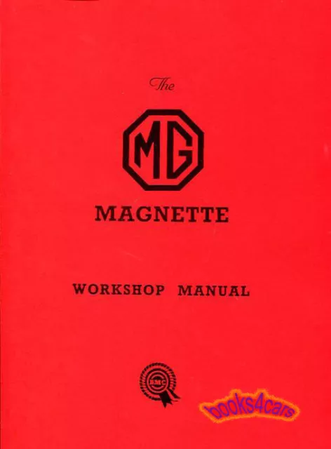 Mg Magnette Shop Manual Service Repair Book Za Zb Workshop Guide