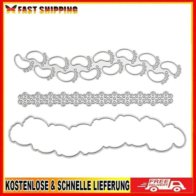 Culater Dies Stanzschablonen für Scrapbooking, selbstschneidend, Prägung, Kit in