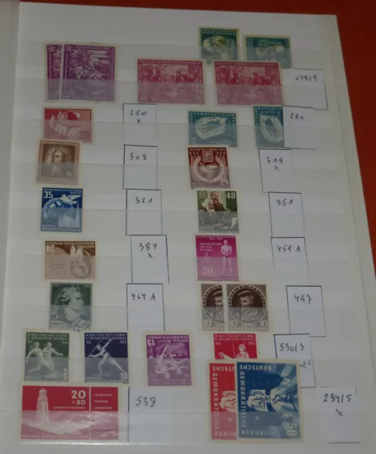 DDR Grundstock Sammlung Dubletten Posten 60 Seiten ab Mi.242 Hoher Katalogwert ! 2