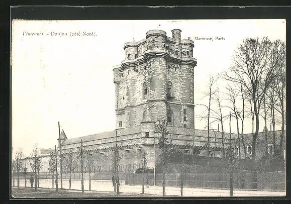 CPA Vincennes, Donjon, Facade Cote Nord 1904