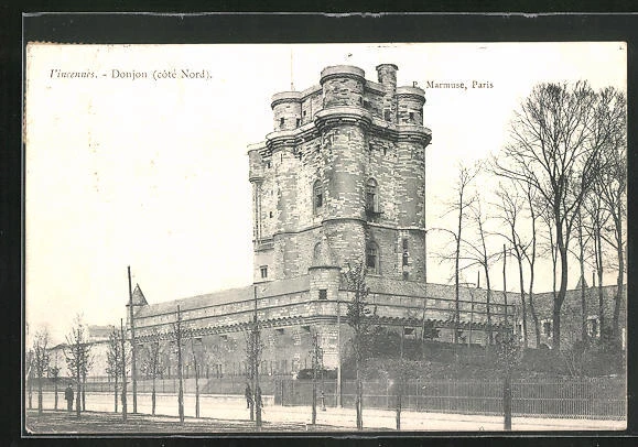 CPA Vincennes, dungeon, facade North Coast 1904