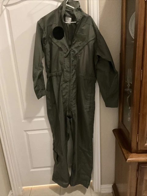USAF USN Nomex Flight Suit, Coveralls, Flyers, Sage, CWU-27/P, Sz 46L