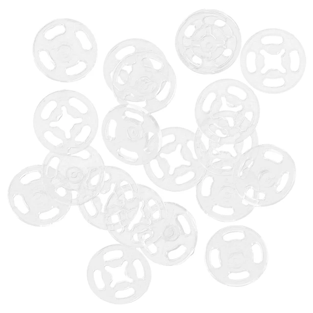 100 Sets Boutons À Coudre Boucle Cachée Transparente Bricolage Artisanat Manteau