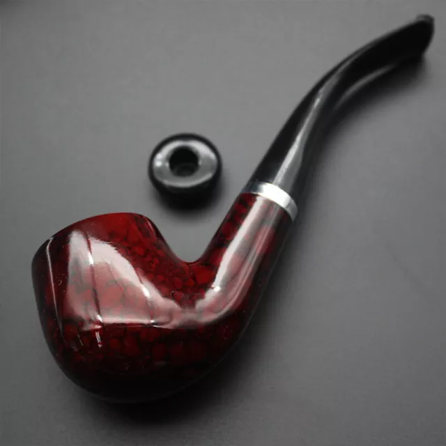 Durable Wooden Wood Sense Smoking Pipe Tobacco Cigarettes Cigar Resin Pipes Gift 3