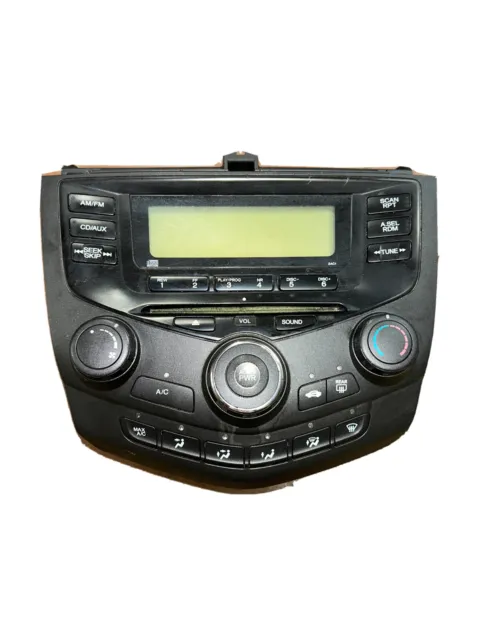 03 07 Honda Accord Radio Stereo 6 Disc CD Player Receiver 39050sdaa020m1