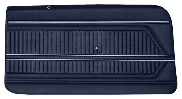 1969 Firebird; Interior Door Panels; Standard Interior; Non-Assembled; Dark Blue