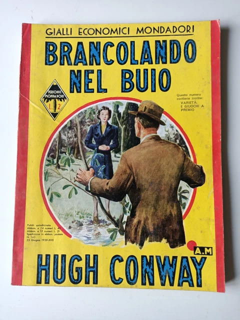 Giallo Mondadori, Brancolando nel buio, nr.143 del 23 giugno 1939, fascismo.
