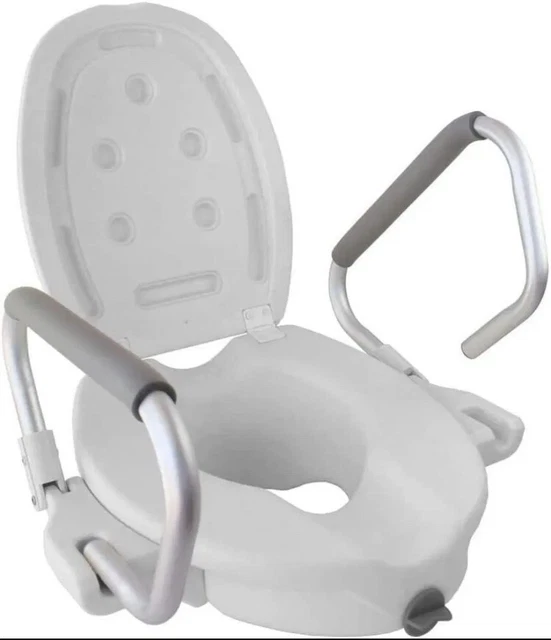 Mobiclinic, Ascensor WC Guadiana, con tapa, ayuda de baño para personas mayores