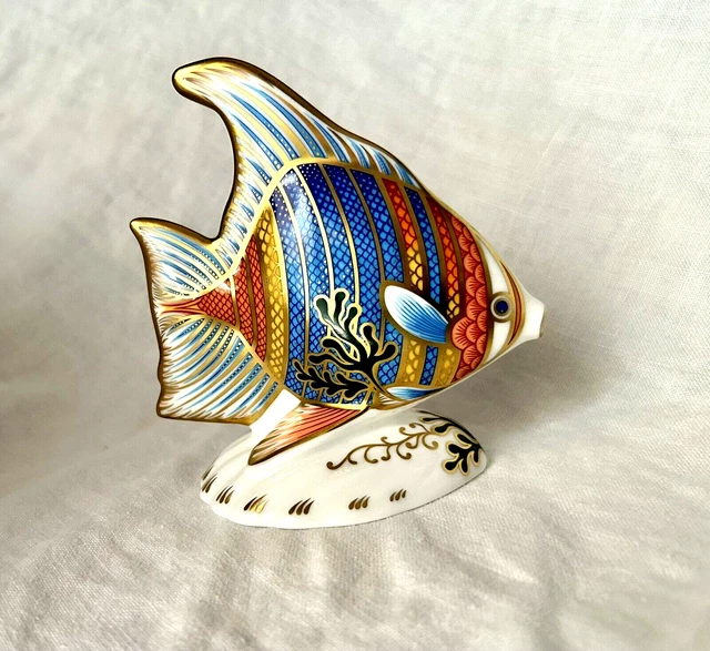 Royal Crown Derby Pacific Angel Fish Figurine Paperweight Limited Edition