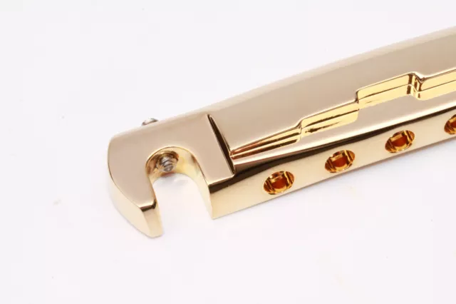 Enveloppante Ridged Aluminum Bridge CNC Usiné Or Convient Gibson LP / Sg Junior 5