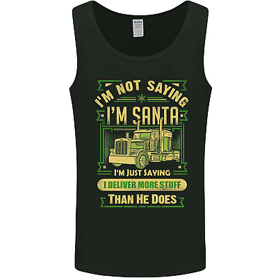 Not Santa Delivery Driver Christmas Funny Mens Vest Tank Top