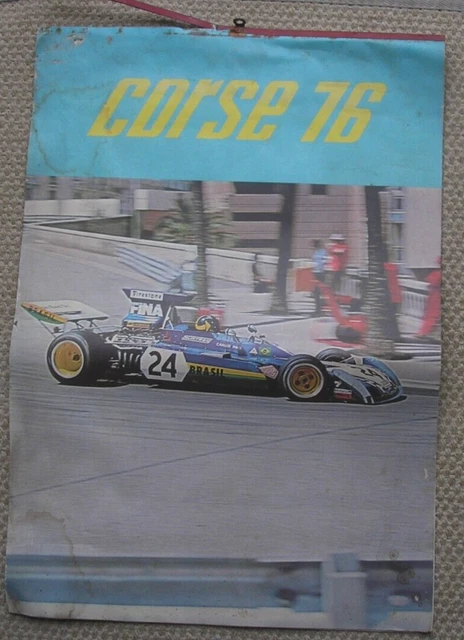 Corse 76 Calendario 1976 F1 Motocross Automobilismo Moto Carlos Pace