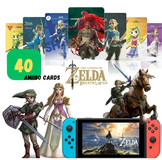 40PCS ZELDA AMIIBO Mini Cards Tears of the Kingdom Amiibo Card NFC for