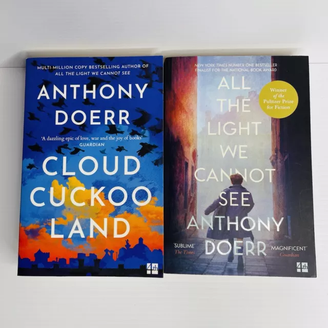 Cloud Cuckoo Land & All The Light We Cannot See 2x PB Books by Anthony Doerr