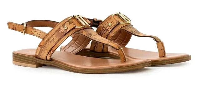 Alviero martini 1° Class Z0463 8391 Sandals Flops Women's Shoes Buckle Leather