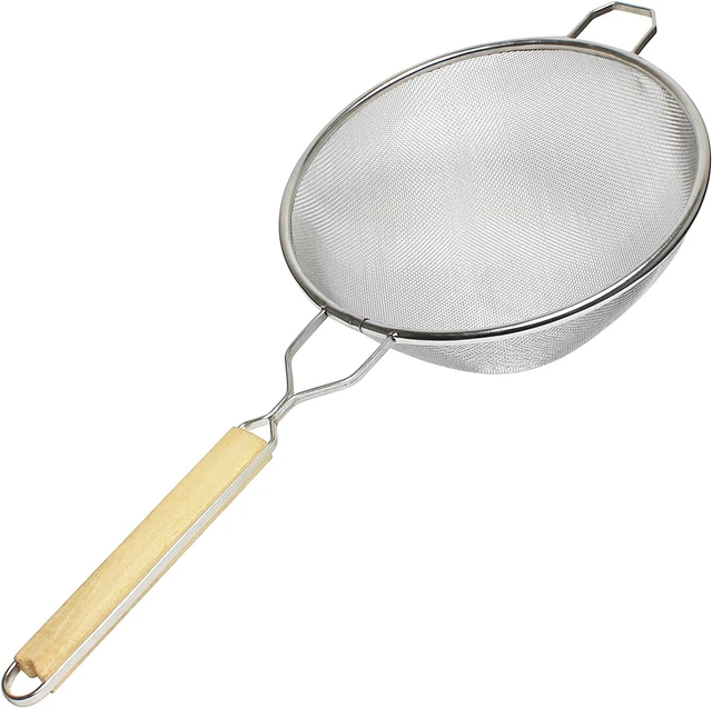 Thunder Group SLSTN5110, 10-Inch Single Stainless Steel Fine Mesh Strainer