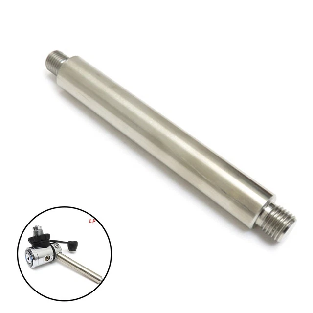 ASTA DI PROLUNGA Vari Metalli In Acciaio Legato Dischi In Nero EUR 10